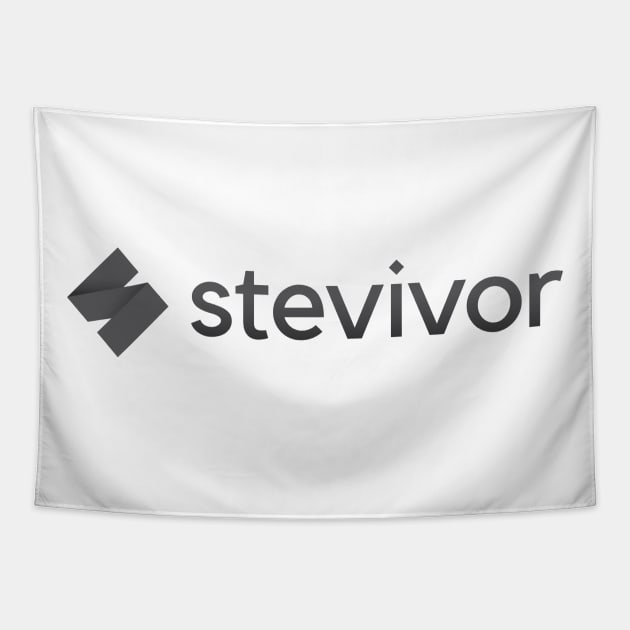 Stevivor full logo (black variant) Tapestry by Stevivor