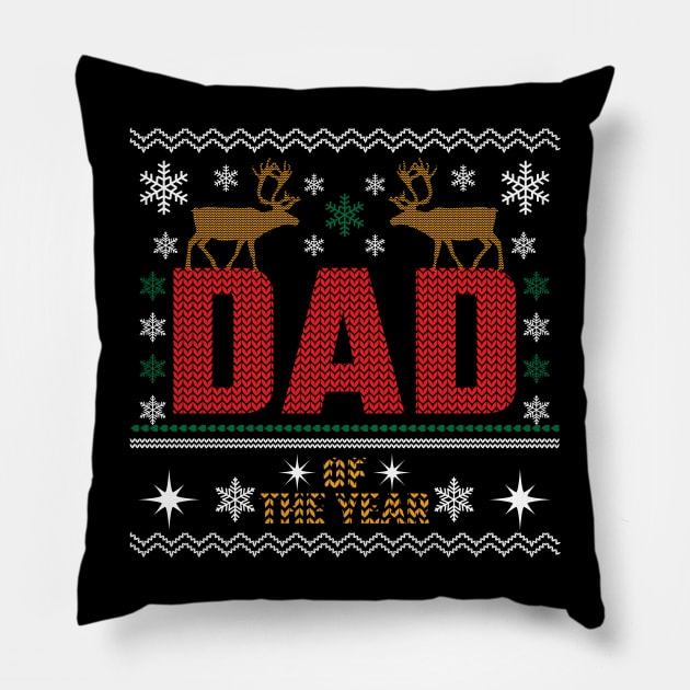 Dad Of The Year v5 Pillow by Emma