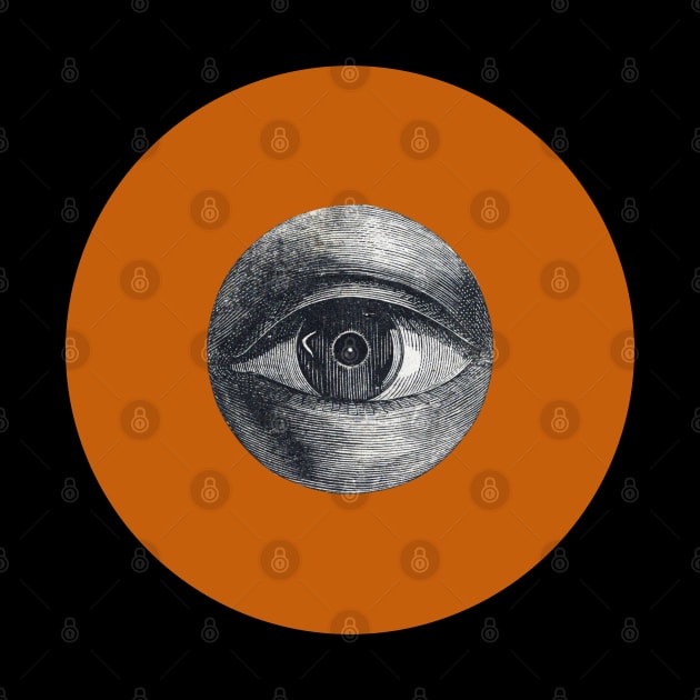 Halloween All Seeing Eye, Signs, and Omens - Orange and Black by SwagOMart