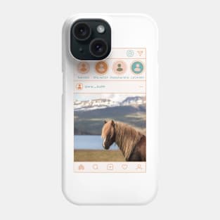 Icelandic horse insta gift Phone Case