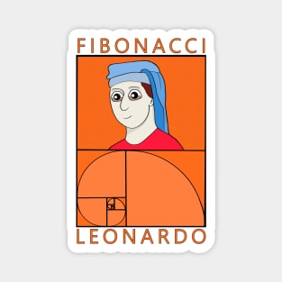 Leonardo Fibonacci Magnet