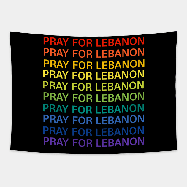 Pray for lebanon Tapestry by  Memosh Everything 