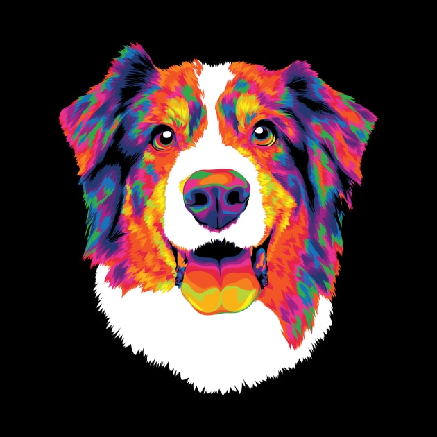 Rainbow Mountain Dog by polliadesign