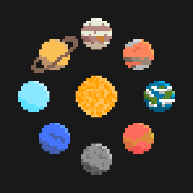 Pixel Planets by MichaelPedersen