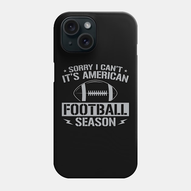 American Football Season Footballer Fan Phone Case by Streetwear KKS