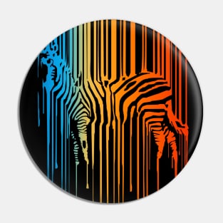 Zebra Colors Pin