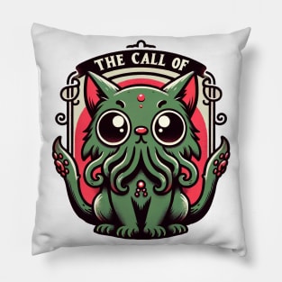 Cthulhu Cat - Mysterious Mythical Feline Pillow