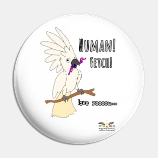 HWS SASSY COLLECTION! - UMBRELLA COCKATOO Pin