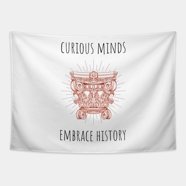 curious minds embrace history Tapestry by juinwonderland 41