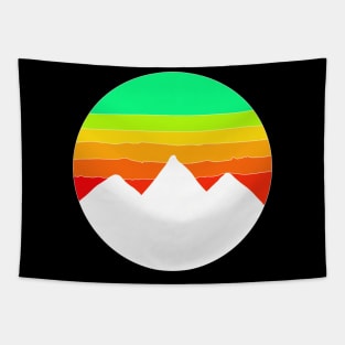 Mountains Sunset Tapestry