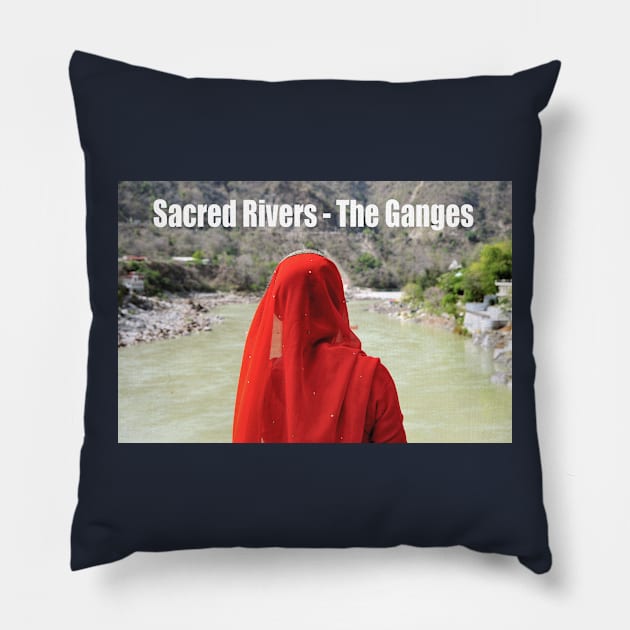 The River Ganges Pillow by PlanetMonkey