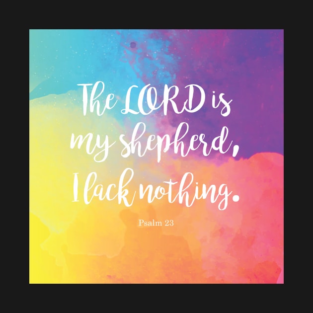 Psalm 23 The Lord is my Shepherd Scripture by StudioCitrine