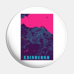 Edinburgh Neon City Map Pin