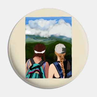 Hiking Girls Pin