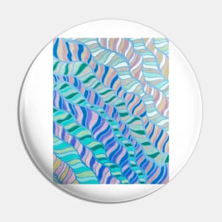 Waves of Teal, Blue & Sand Pin