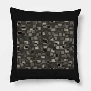 Obsidian Squares Pillow