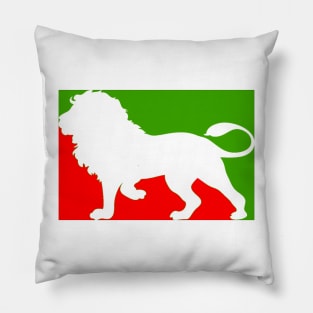 LION, RED WHITE GREEN Pillow