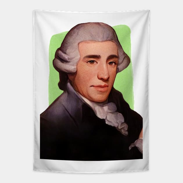 Austrian Composer Joseph Haydn illustration Tapestry by Litstoy 