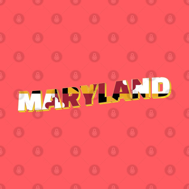 Maryland vintage style retro souvenir by DesignerPropo