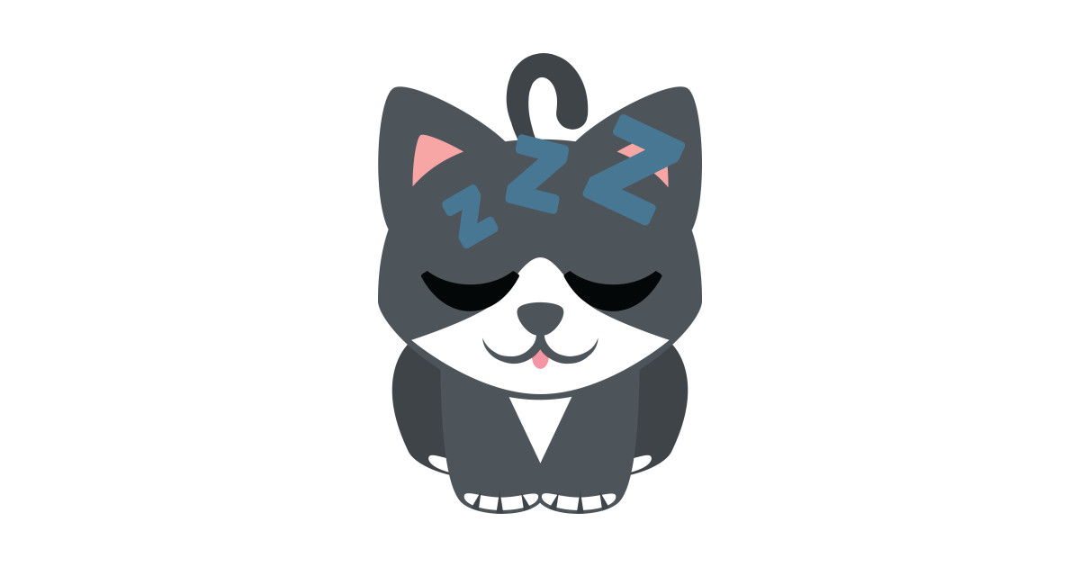 Cat Emoji Sleepy And Zzz Face Emoji T Shirt Teepublic