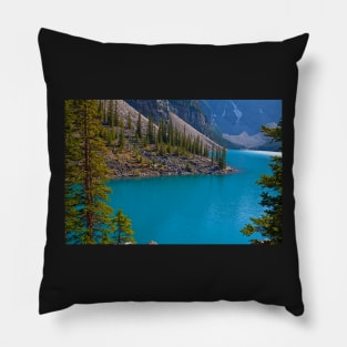 Canada. Canadian Rockies. The magic of Moraine Lake. Pillow