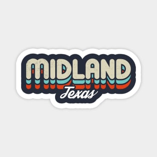 Retro Midland Texas Magnet