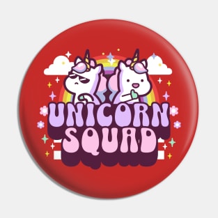 Unicorn Squad Kawaii Design Pin