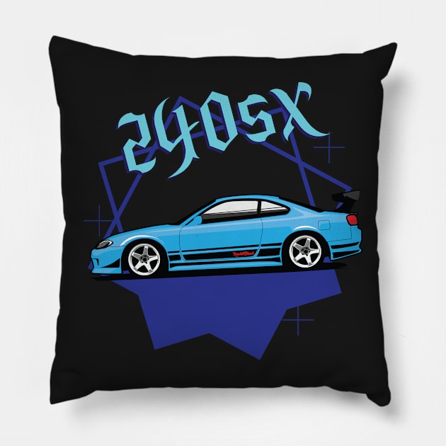 silvia s15 240sx Pillow by ASAKDESIGNS