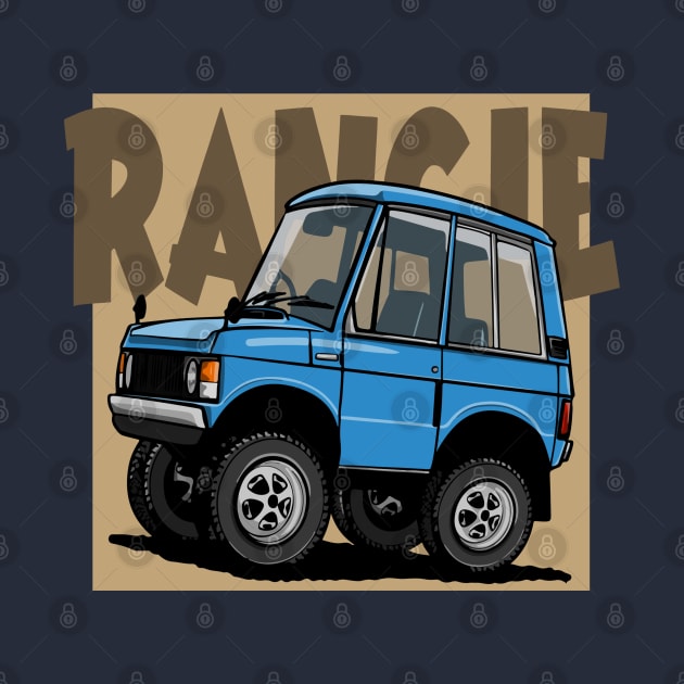 Classic Range Rover Caricature by HSDESIGNS