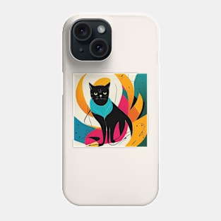 Abstract Cat Phone Case