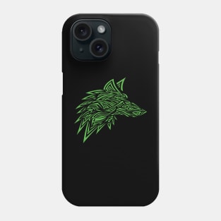 Wolf tattoo love colorful Phone Case