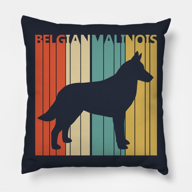 Vintage 1970s Belgian Malinois Dog Owner Gift Pillow by GWENT