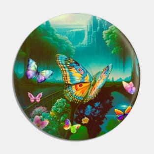 Butterflies At Night Pin