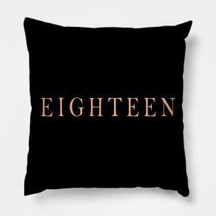 eighteen 3 Pillow