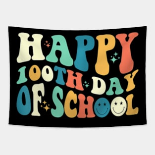 Happy 100Th Day Of School Teacher Kids 100 Days Of School Tapestry