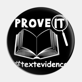 Prove It Text Evidence English Teacher Pin