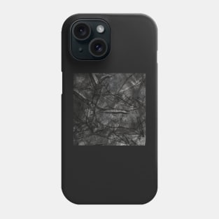 Black leather texture Phone Case