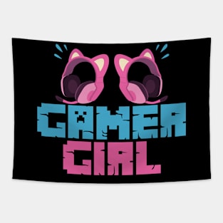 Gamer Girl Gaming Tapestry