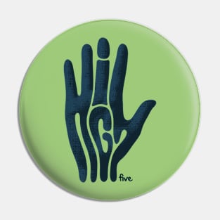 High Five Hand Pin