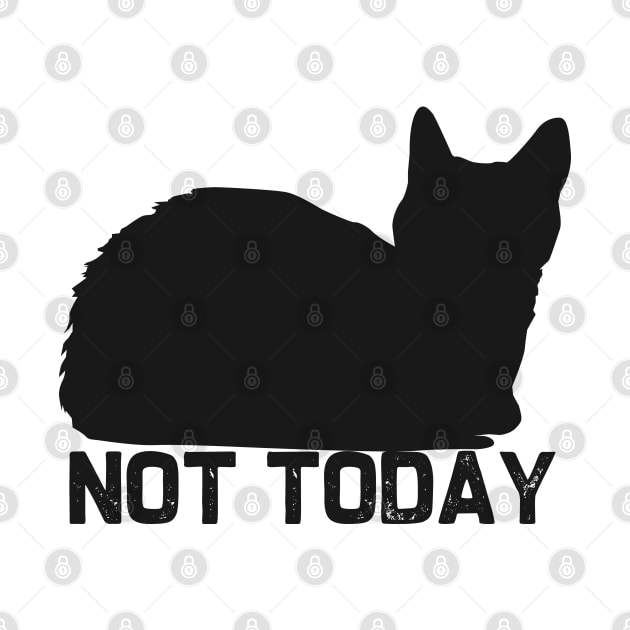 Not Today Cat Black by Recapaca