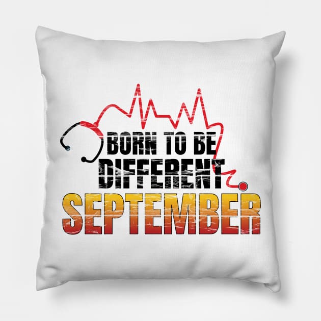 Birthday gifts: Born to be different September Pillow by PlusAdore