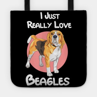 Dog I Just Really Love Beagles Dog Clothes Beagle 192 paws Tote