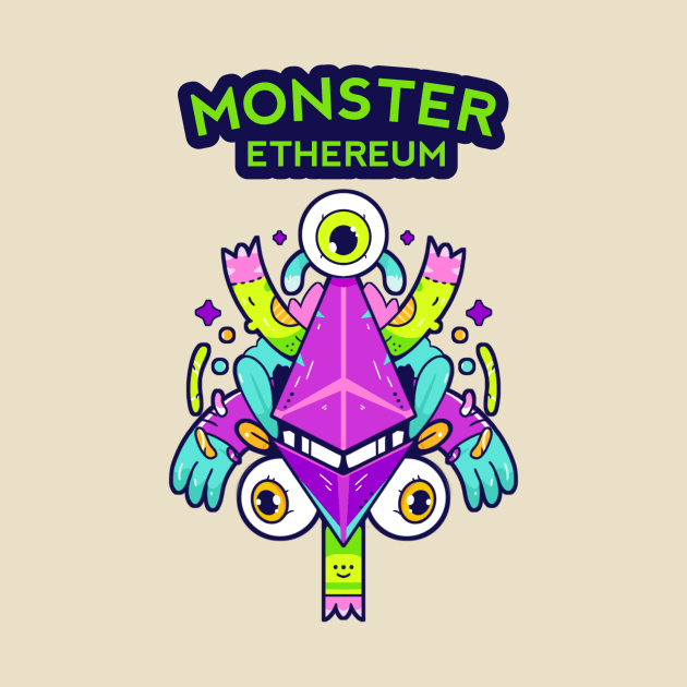 Doodle Ethereum Design Monster Illustration by Manxhunter illustration