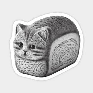 Funny cat loaf Magnet