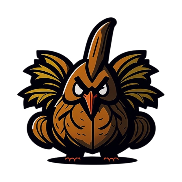 Cartoonish Thanksgiving Turkey by likbatonboot