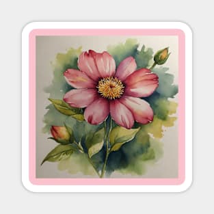 Pink Flower Magnet