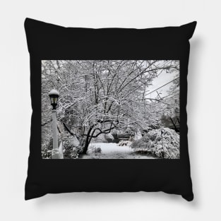 Winter In New York Pillow