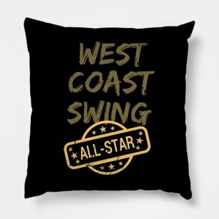 west coast swing all star Pillow