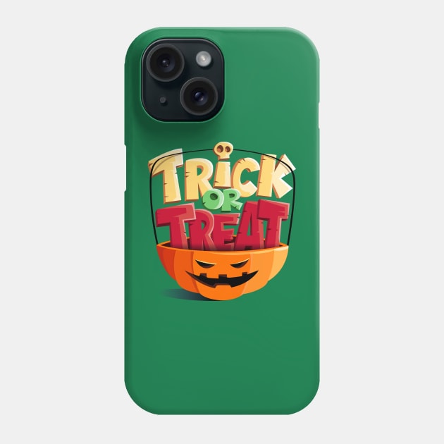 Trick Or Treat Phone Case by Mako Design 