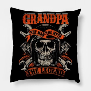 grandpa legend the myth motorcycle Pillow